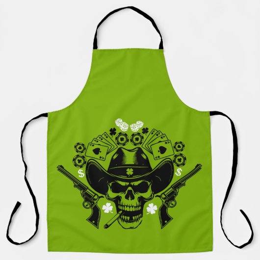 Lucky Poker Skull Schort (Voorkant)