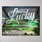 Lucky Poster - Abstracte Blarney Stone Wall Art (Voorkant)