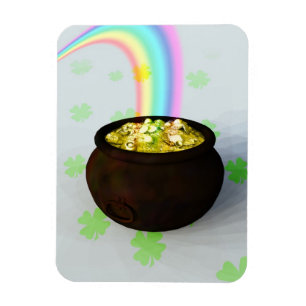 Lucky Pot of Gold Magneet