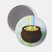 Lucky Pot of Gold Magnet (Voorkant / Achterkant)