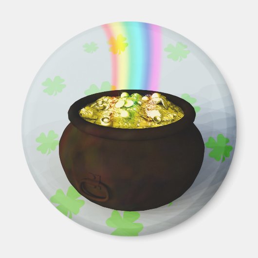 Lucky Pot of Gold Magnet (Voorkant)