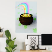 Lucky Pot of Gold Poster (Thuiskantoor)