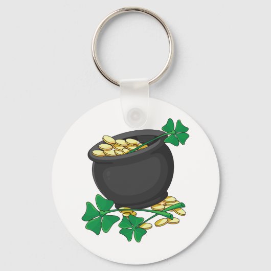 Lucky Pot of Gold Sleutelhanger (Achterkant)