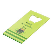 Lucky Pot van Gold St. Patrick's Creditkaart Flessenopener (Voorkant Gekanteld)
