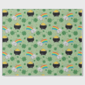 Lucky potten goud cadeaupapier (Vlak)