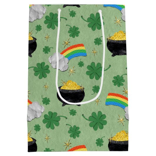 Lucky potten goud medium cadeauzakje (Achterkant)