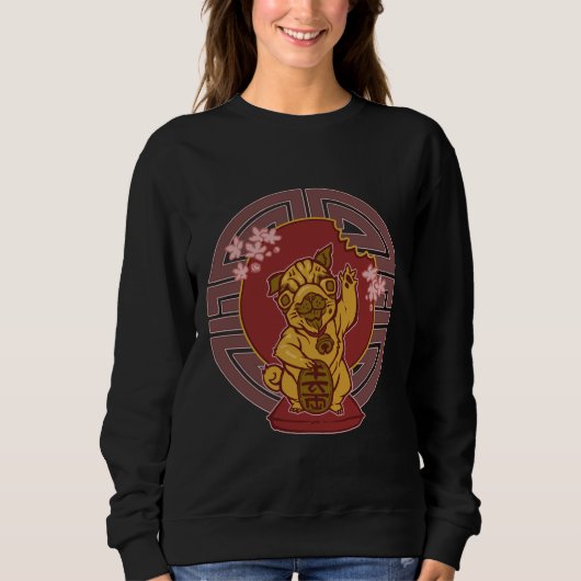 Lucky Pug Classic T-shirt 163 (Voorkant)