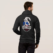 Lucky Punch Boksen - banner blauw Hoodie (Achterkant volledig)