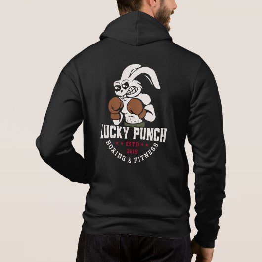 Lucky Punch Boxing Classic Rabbit Gloved Hoodie (Achterkant)