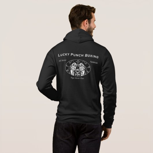 Lucky Punch Boxing - Fight Team & Club Logo Hoodie (Achterkant volledig)