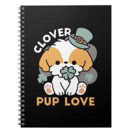 Lucky Pup met Klaver - St. Patrick's Day Gift Notitieboek