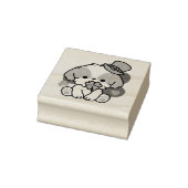 Lucky Pup met Klaver - St. Patrick's Day Gift Rubberstempel (Stempel)