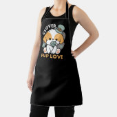 Lucky Pup met Klaver - St. Patrick's Day Gift Schort (Insitu)