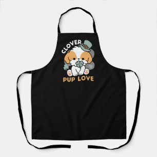 Lucky Pup met Klaver - St. Patrick's Day Gift Schort