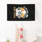 Lucky Pup met Klaver - St. Patrick's Day Gift Spandoek (Insitu)