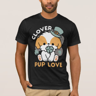 Lucky Pup met Klaver - St. Patrick's Day Gift T-shirt