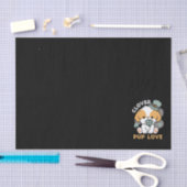 Lucky Pup met Klaver - St. Patrick's Day Gift Tissuepapier (Craft)