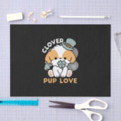 Lucky Pup met Klaver - St. Patrick's Day Gift Tissuepapier (Craft)