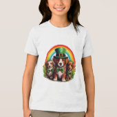 Lucky Pup Parade Tri-Blend Shirt (Voorkant)