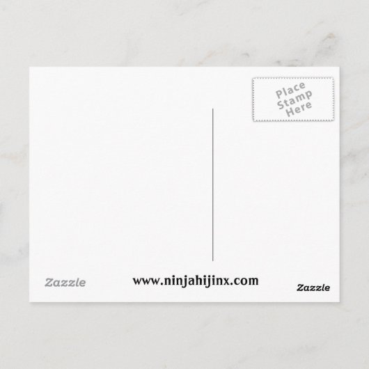 Lucky Rabbit Briefkaart (Achterkant)