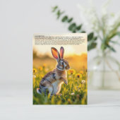 Lucky Rabbit Foot Briefkaart (Staand voorkant)