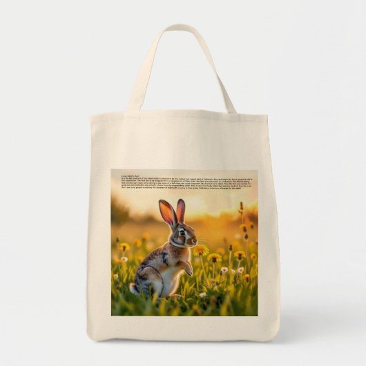 Lucky Rabbit Foot  Tote Bag (Voorkant)