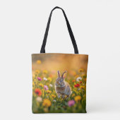 Lucky Rabbit Foot Tote Bag (Achterkant)