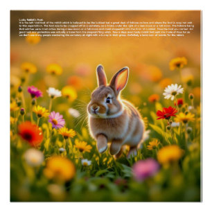 Lucky Rabbitpoot Perfect Poster
