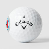 Lucky race auto nummer logo kleurrijke custom golfballen (Logo)