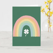 Lucky Rainbow Clover Dag Kaart (Gele Bloem)