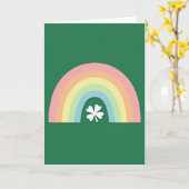 Lucky Rainbow Clover Kaart (Gele Bloem)