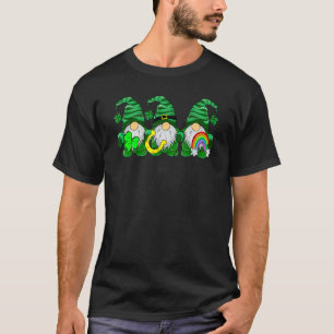 Lucky Rainbow Gnome Fijne St. Patrick's Dag Kinder T-shirt