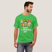 Lucky Rainbow Gnome Happy St Patrick's Day Kids Wo T-shirt (Voorkant volledig)