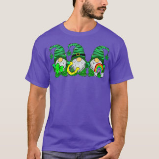 Lucky Rainbow Gnome Happy St Patrick's Day Kinder  T-shirt