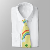 Lucky Rainbow Gouden Munt St. Patrick's Day Gift Stropdas (Gebonden)