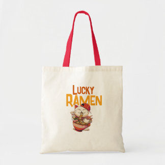 Lucky Ramen Kat Tote Bag