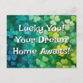 Lucky Real Estate, Vastgoed, Realtor Marketing Briefkaart (Voorkant)