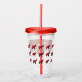 Lucky Red Elephant Acryltumbler Acryl Drinkbeker (Voorkant)
