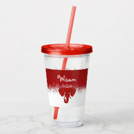 Lucky Red Elephant Acryltumbler Acryl Drinkbeker