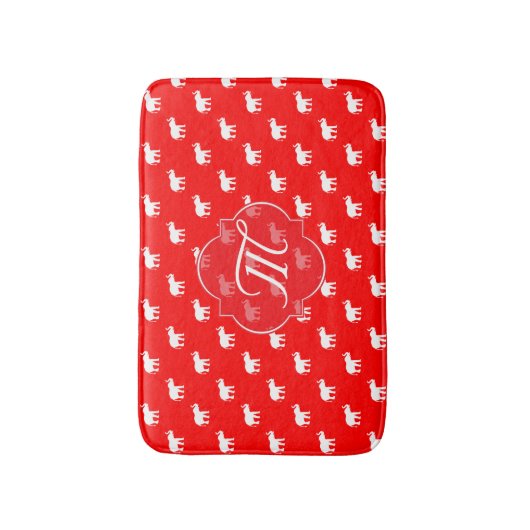 Lucky Red Elephant Bath Mat (Voorkant Verticaal)