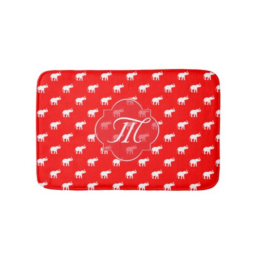 Lucky Red Elephant Bath Mat (Voorkant)