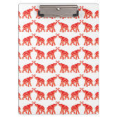 Lucky Red Elephant Klembord (Voorkant)