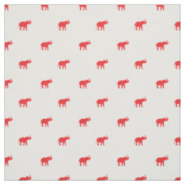 Lucky Red Elephant Stof