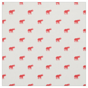 Lucky Red Elephant Stof