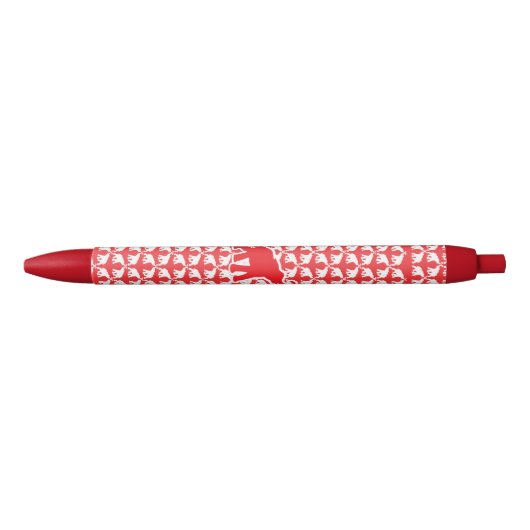 Lucky Red Elephant Zwarte Inkt Pen (Voorkant)