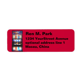 Lucky Red Gambler Etiket