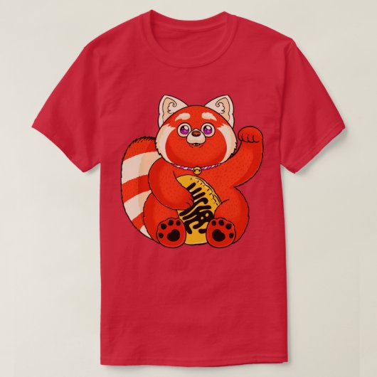 Lucky Red Panda T-shirt (Design voorkant)
