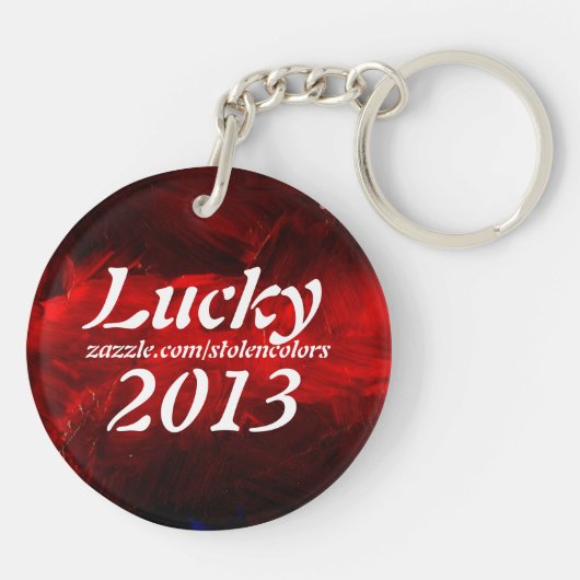 Lucky Red Sleutelhanger (Achterkant)