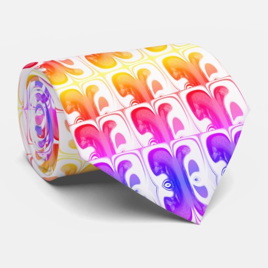 Lucky regenboog stropdas (Opgerold)