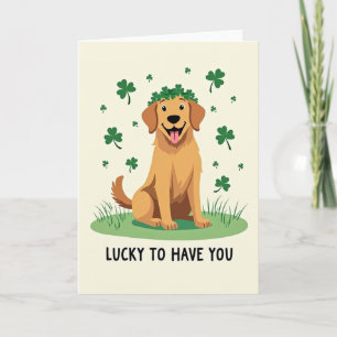 Lucky Retriever Smile Kaart